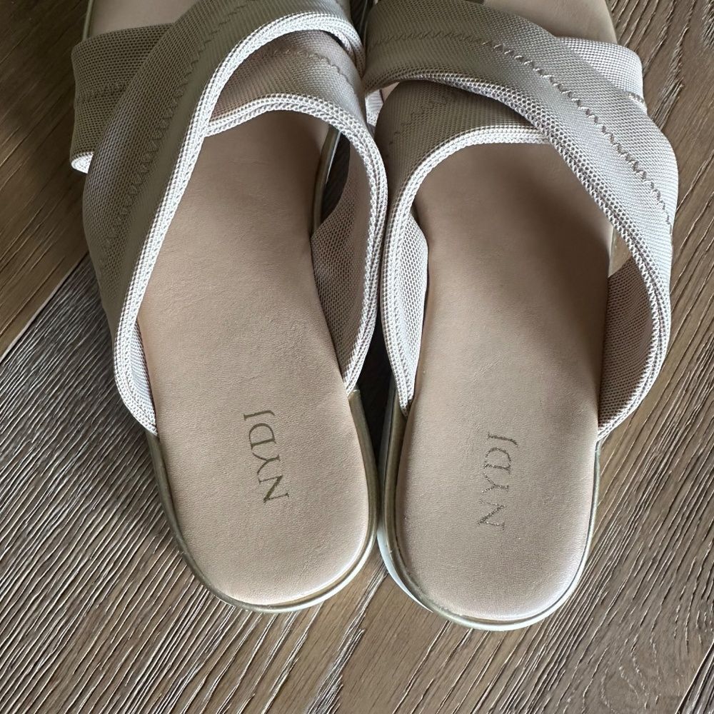 Nydj Ronna Cross Strap Toe Loop Slide Sandal In S… - image 3